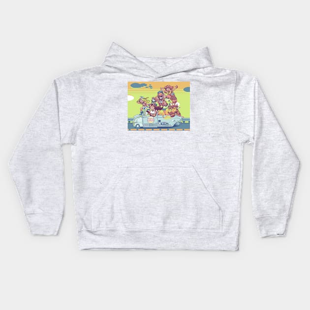 Midgals - Vacation Kids Hoodie by patackart